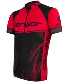 Pánsky cyklistický dres Sensor Cyklo Team Up Black/Red