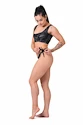 Plavky Nebbia  Miami sporty bikini - top 554 volcanic black