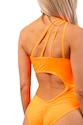 Plavky Nebbia  One Shoulder Asymmetrical Monokini 458 Orange Neon