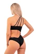 Plavky Nebbia  One Shoulder Asymmetrical Monokini 459 Black