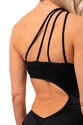 Plavky Nebbia  One Shoulder Asymmetrical Monokini 459 Black