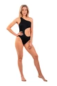 Plavky Nebbia  One Shoulder Asymmetrical Monokini 459 Black