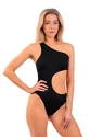 Plavky Nebbia  One Shoulder Asymmetrical Monokini 459 Black