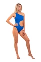 Plavky Nebbia  One Shoulder Asymmetrical Monokini 459 Blue