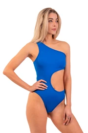 Plavky Nebbia One Shoulder Asymmetrical Monokini 459 Blue