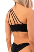 Plavky Nebbia  One Shoulder Bandeau Bikini Top 448 Black