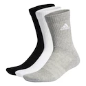 Ponožky adidas  Cushioned Crew Socks 3 Pairs Grey/White/Black  M