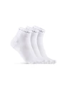 Ponožky Craft  Dry Mid 3-Pack White  40-42