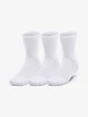 Ponožky Under Armour  3-Maker 3pk Mid-Crew-WHT