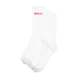 Ponožky Wilson Crew Logo Sock 3 Pack Bright White