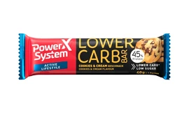 Power System Bar Lower Carb Cookies&Cream Bar with 45% Protein 40 g