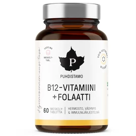 Puhdistamo Vitamin B12 Folate (Vitamín B12 s folátem Quatrefolic®) 60 pastilek