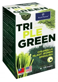 Royal Pharma Triple Green 100 kapslí