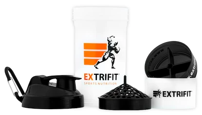 Šejker Extrifit  Šejkr se zásobníky 600 ml + 150 ml + 200 ml