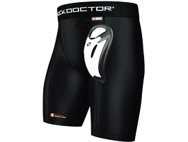 Šortky so suspenzorom Shock Doctor BioFlex Cup Black Senior