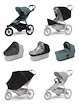 Športový kočík Thule Urban Glide 3 Mid blue + Korbička Bassinet Mid blue SET 7v1