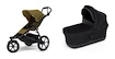 Športový kočík Thule Urban Glide 3 Nutria green + Korbička Bassinet Black