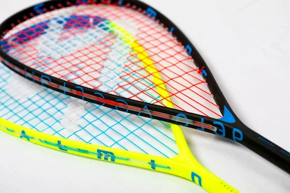 Squashová raketa Salming  Cannone Powerlite Racket Blue/Yellow