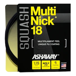 Squashový výplet Ashaway Multinick 18 Black Set