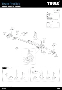 Strešný nosič bicyklov Thule ProRide