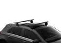 Strešný nosič Thule s hliníkovou EVO tyčou čierny BMW 1-series 3-dr Hatchback s pevnými bodmi 07-11
