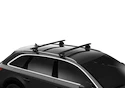 Strešný nosič Thule s hliníkovou EVO tyčou čierny Chevrolet Tahoe 5-dr SUV s integrovanými strešnými lyžinami 15-20