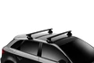 Strešný nosič Thule s hliníkovou EVO tyčou čierny Toyota Land Cruiser 300 Naked roof 5-dr SUV s holou strechou 21-23