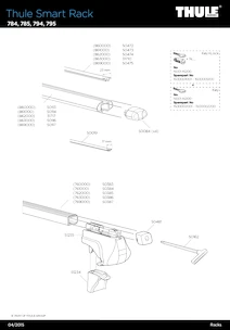 Strešný nosič Thule  Smart Rack 795