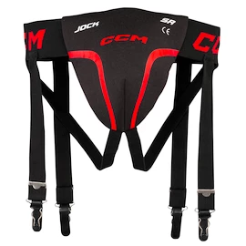 Suspenzor CCM Jock Combo Black/Red Senior