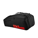 Taška na rakety Wilson  Clash V3 15PK Racquet Bag Black/Infrared