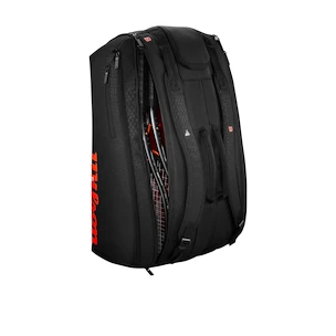 Taška na rakety Wilson  Clash V3 15PK Racquet Bag Black/Infrared