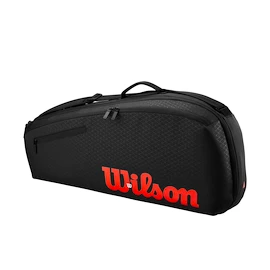 Taška na rakety Wilson Clash V3 3PK Racquet Bag Black/Infrared