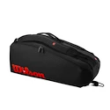 Taška na rakety Wilson  Clash V3 6PK Racquet Bag Black/Infrared