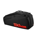 Taška na rakety Wilson  Clash V3 6PK Racquet Bag Black/Infrared