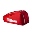 Taška na rakety Wilson  Super Tour Red 9PK 2025