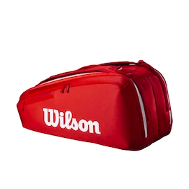 Taška na rakety Wilson Super Tour Red 9PK 2025