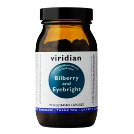 Viridian Bilberry and Eyebright (Borůvka a Světlík lékařský pro kondici zraku) 90 kapslí