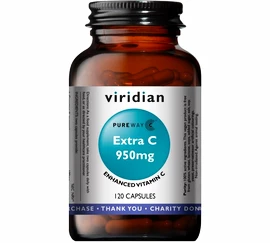 Viridian Extra C (Vitamín C) 950 mg 120 kapslí