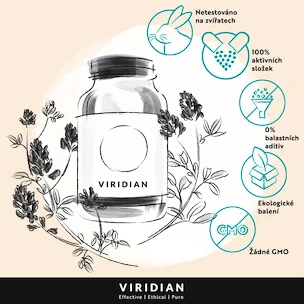 Viridian  High Five B5 B Complex + Vit C 30 kapslí