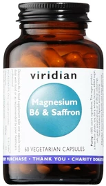 Viridian Magnesium B6 & Saffron (Hořčík, vitamín B6 a šafrán) 60 kapslí