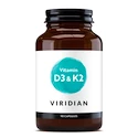 Viridian  Vitamin D3 & K2 90 kapslí