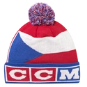 Zimná čiapka CCM  FLAG POM KNIT TEAM  CZECH Multiple Team Color