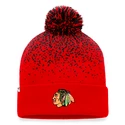 Zimná čiapka Fanatics Iconic Gradiant Iconic Gradiant Beanie Cuff with Pom Chicago Blackhawks